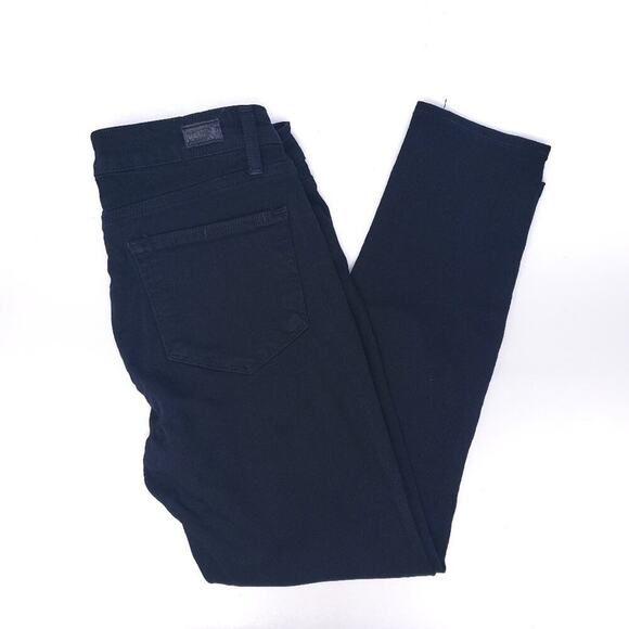 Paige Verdugo Crop Mid Rise Black Skinny Denim Mid Rise Jeans Size 28 - Picture 1 of 8